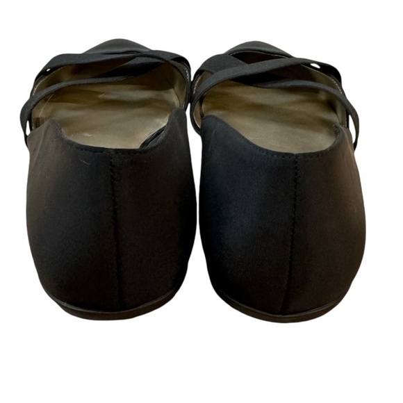 Bandalino Lanza Black Elastic Strapped Mary Jane Ballet Flats Womens Size 9 - Picture 6 of 8